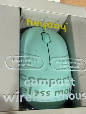 heyday Mint Green Wireless Bluetooth Mouse